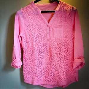Lace Pink Top  |  Nine West